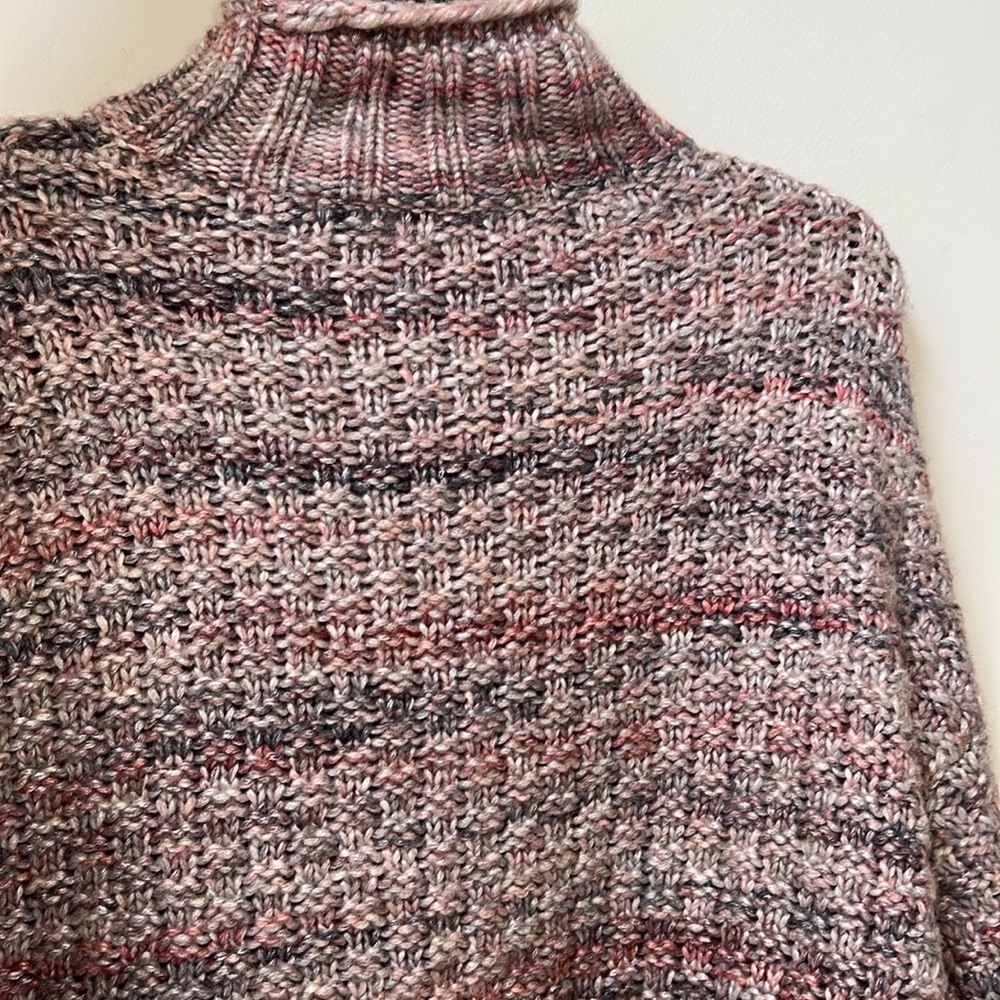 Gap Mauve Wool Blend Cable Knit Sweater SZ Large Tall NWT - Picture 5 of 7